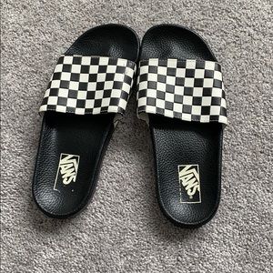 Vans checkerboard slides